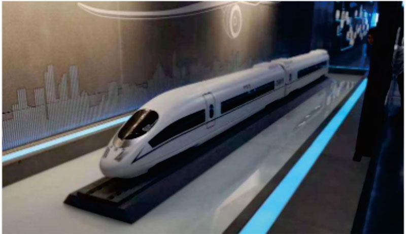 高（gāo）鐵製作模型-和諧號高鐵模型（xíng）