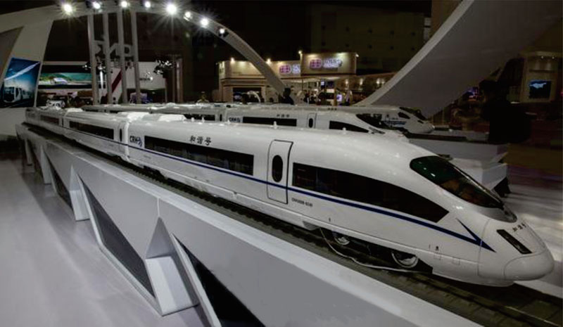 高鐵模型製作-和諧號高鐵模型